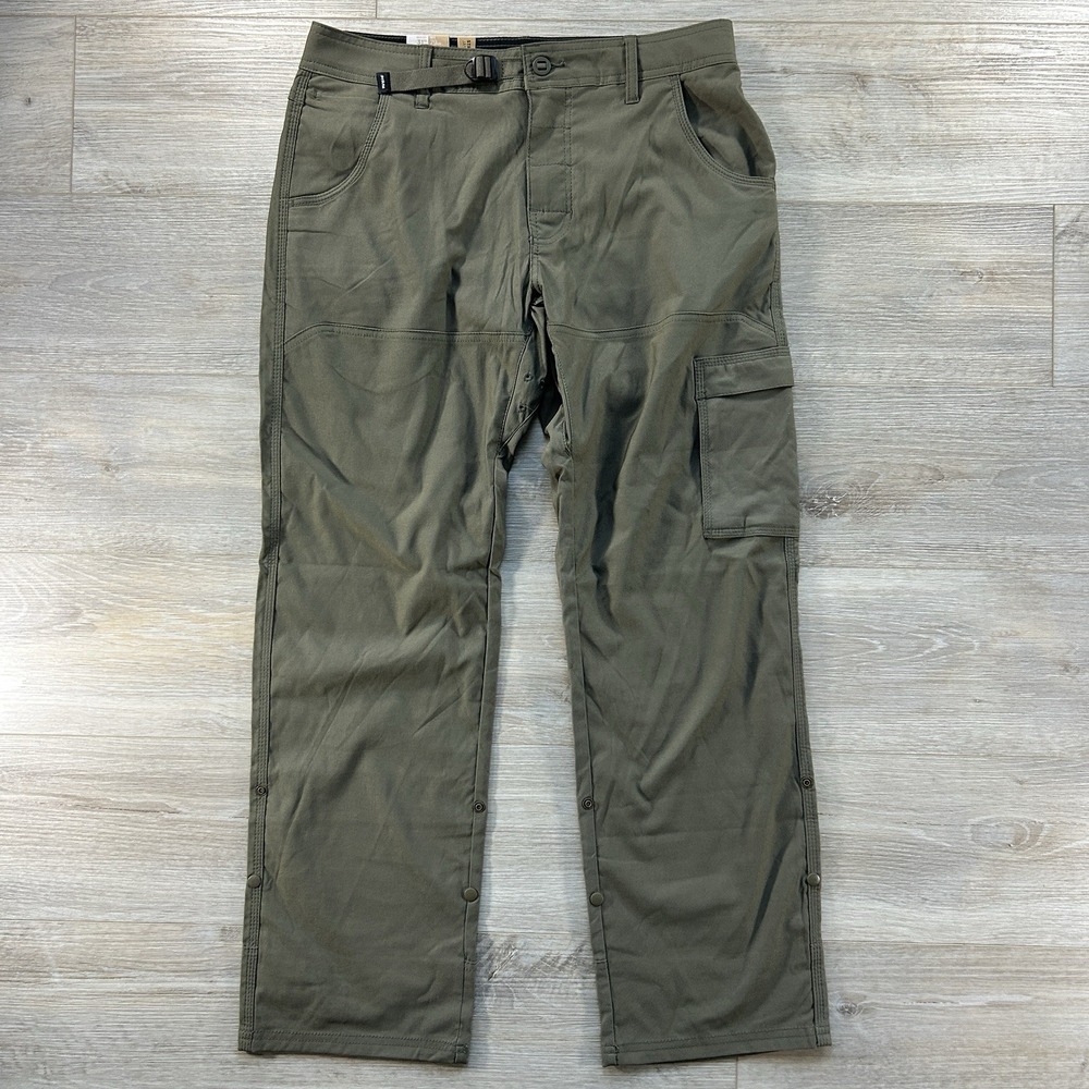 NWT Prana Men's 31x30 Stretch Zion Pant II Slate Green Hiking Outdoor Roll Tab